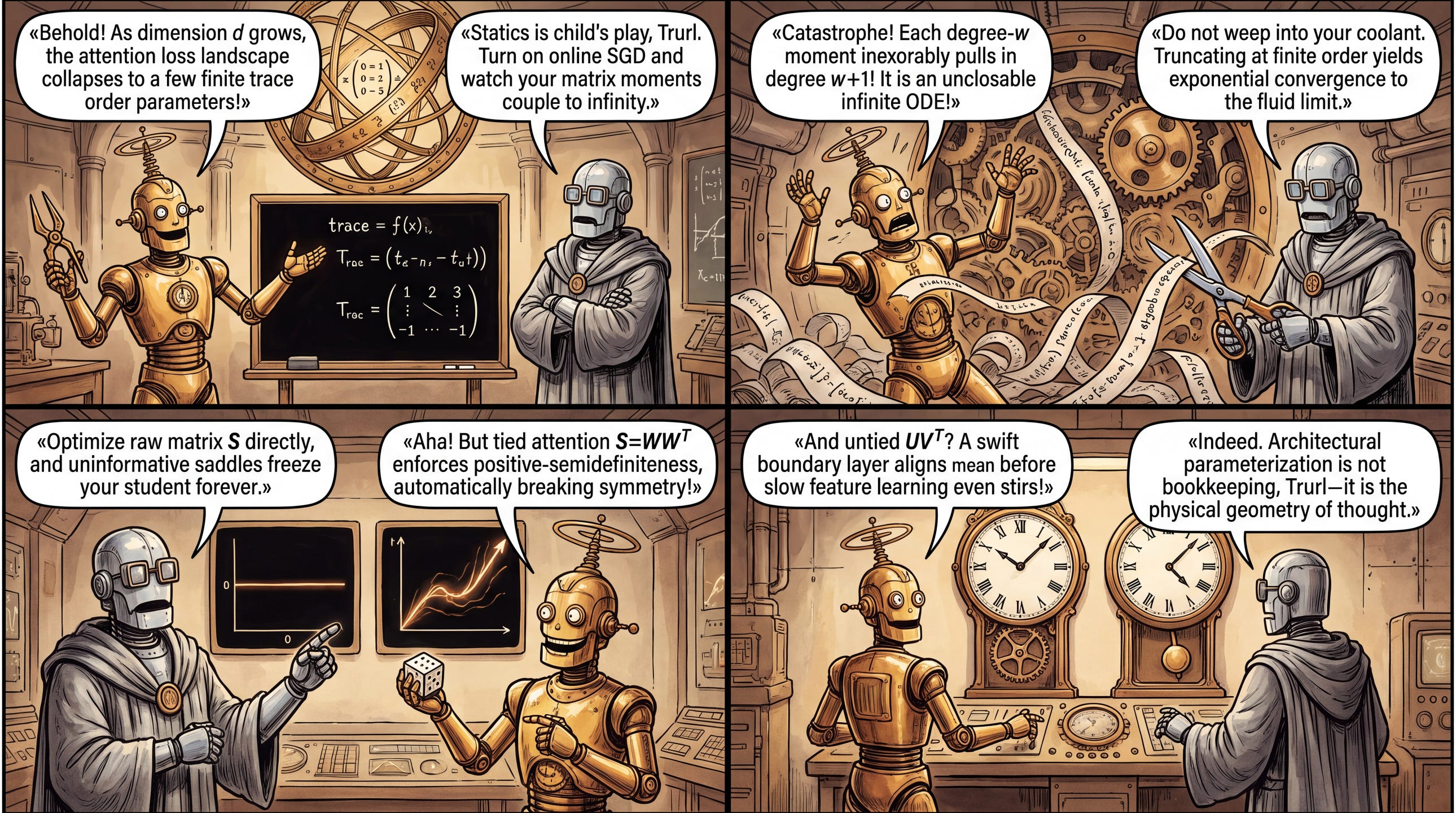 High-Dimensional Learning Dynamics of Attention-Indexed Models