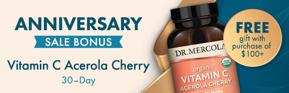 Anniversary Sale Bonus: Get a free Vitamin C Acerola Cherry 30-day supply with purchases over $100