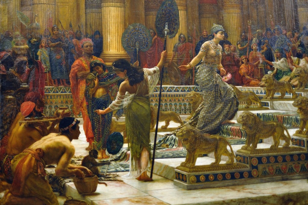 The visit of the Queen of Sheba to King Solomon (detail) | Flickr