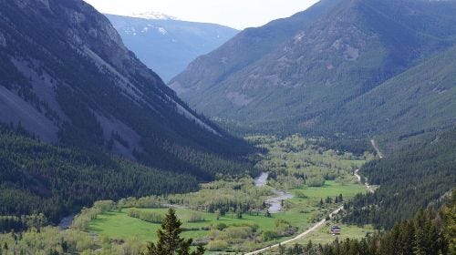 Main Boulder Road Valley