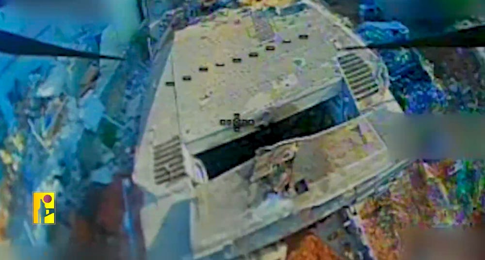 1 Hezbollah Ababil FPV sets 3 Israeli vehicles on fire in S. Lebanon