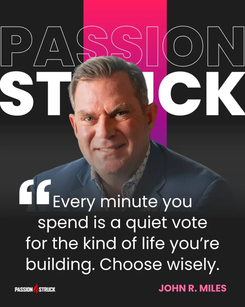 quote about how every minute you spend is a blueprint for your life by John R. Miles quote about how every minute you spend is a blueprint for your life by John R. Miles