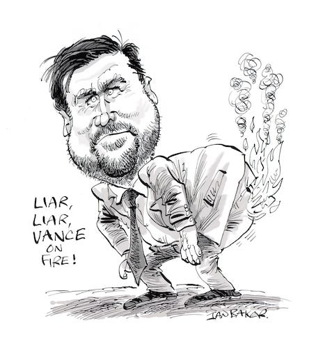 JD Vance By Ian Baker | Politics Cartoon | TOONPOOL JD Vance By Ian Baker | Politics Cartoon | TOONPOOL