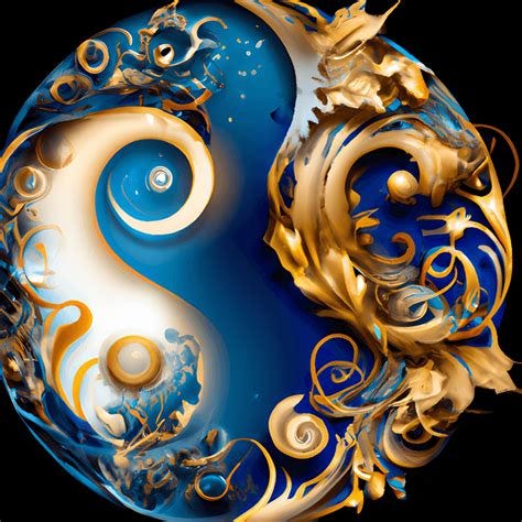 Elegant Delicate Beautiful Yin Yang Made of Nature Sun and Moon ...