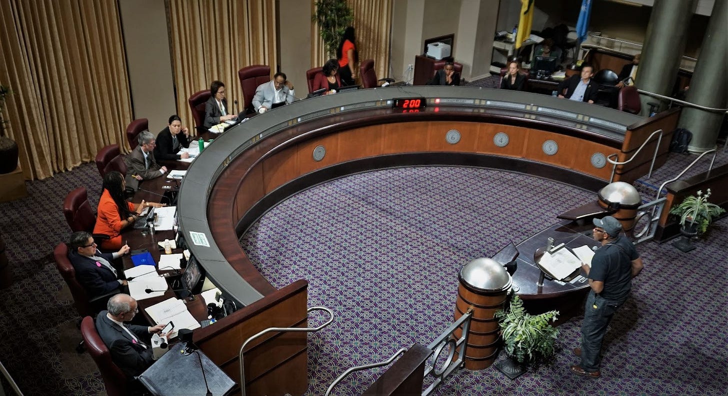 City Council Chamber. Oakland, California. (Image source: City of Oakland) City Council Chamber. Oakland, California. (Image source: City of Oakland)