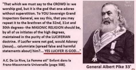 Albert Pike, The Grand Pontiff of Freemasonry: Lucifer (The light bearer, the morning star, and ...