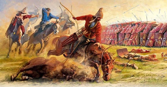 r/BattlePaintings - The Battle of Carrhae between the Parthians and Romans