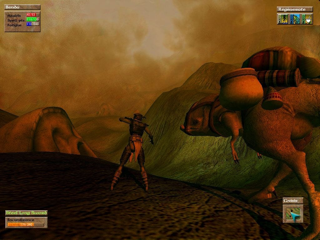 some screenshots of an early version of Morrowind : r/Morrowind