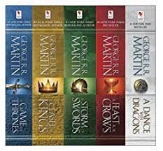 Amazon.com: George R. R. Martin's A Game of Thrones 5-Book Boxed Set (Song  of Ice and Fire Series): A Game of Thrones, A Clash of Kings, A Storm of  Swords, A Feast