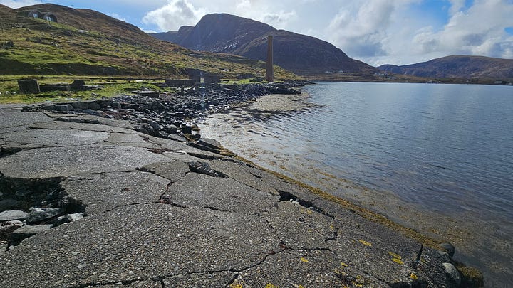 Concrete slipway at Bunavoneadar