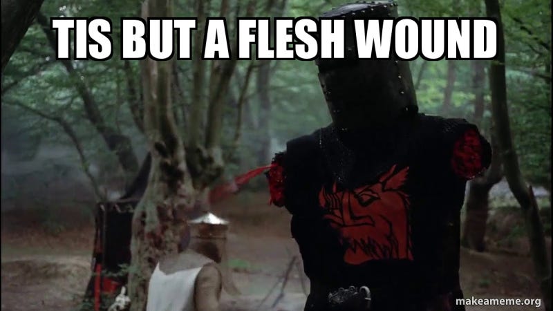 tis but a flesh wound Meme Generator