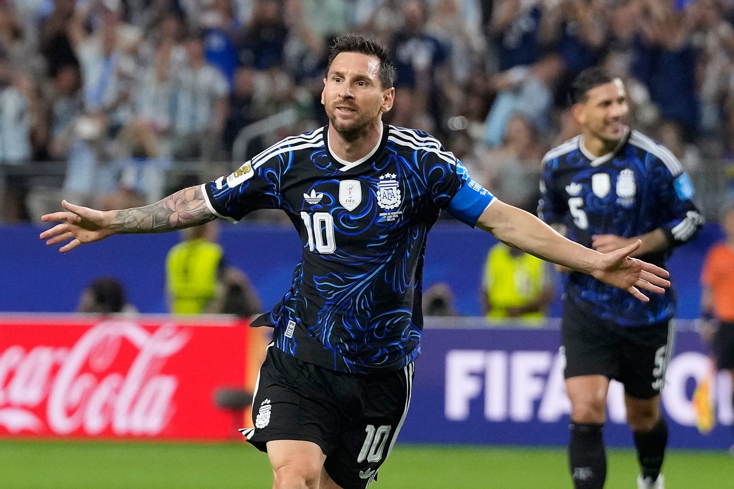 Lionel Messi becomes first to score in 7 straight World Cup games Lionel Messi becomes first to score in 7 straight World Cup games
