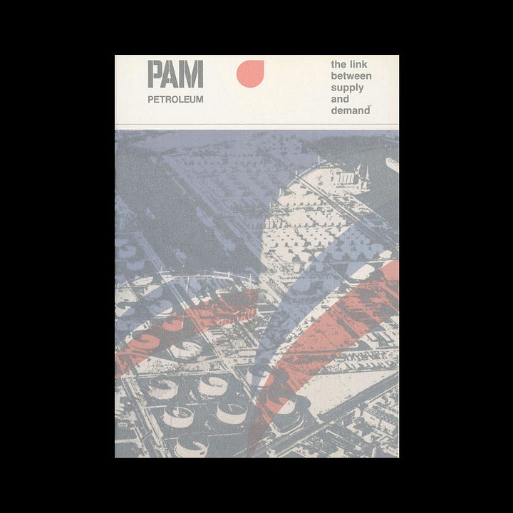 Benno Wissing's 1965 logo for Dutch oil, gas and petrol brand PAM