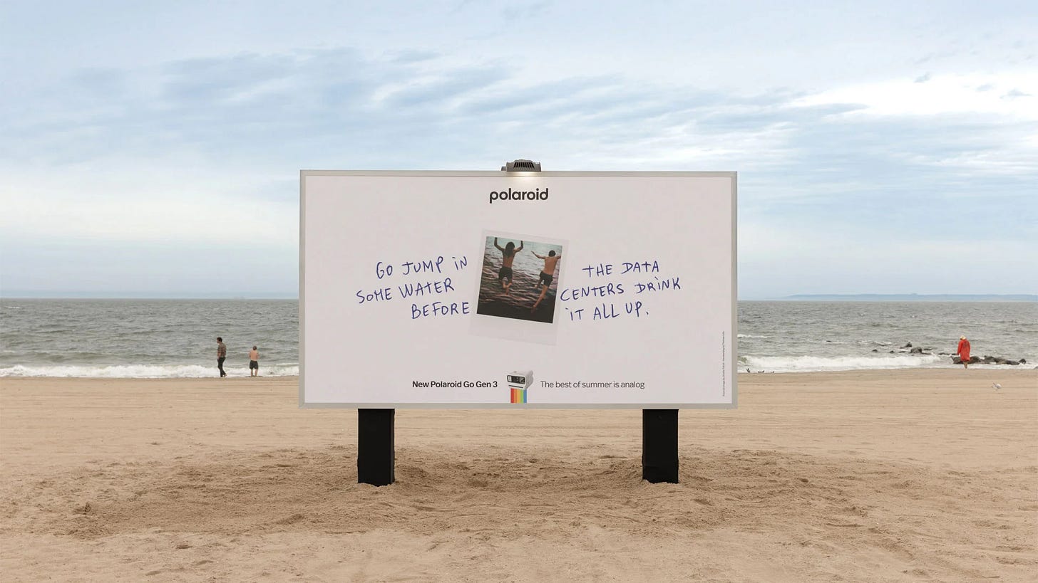 Polaroid’s new ad campaign takes a dig at AI data centers