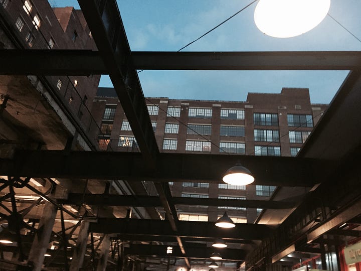 sign, building, sky, lights