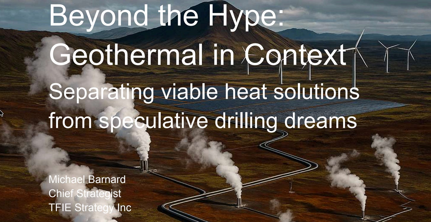 Cover of TFIE Strategy report on geothermal in context. Cover of TFIE Strategy report on geothermal in context.