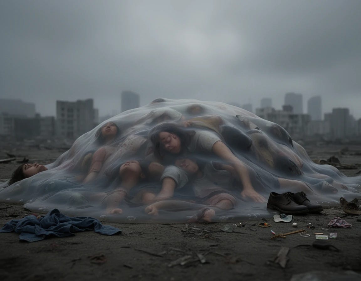 Humanity becoming a blob
