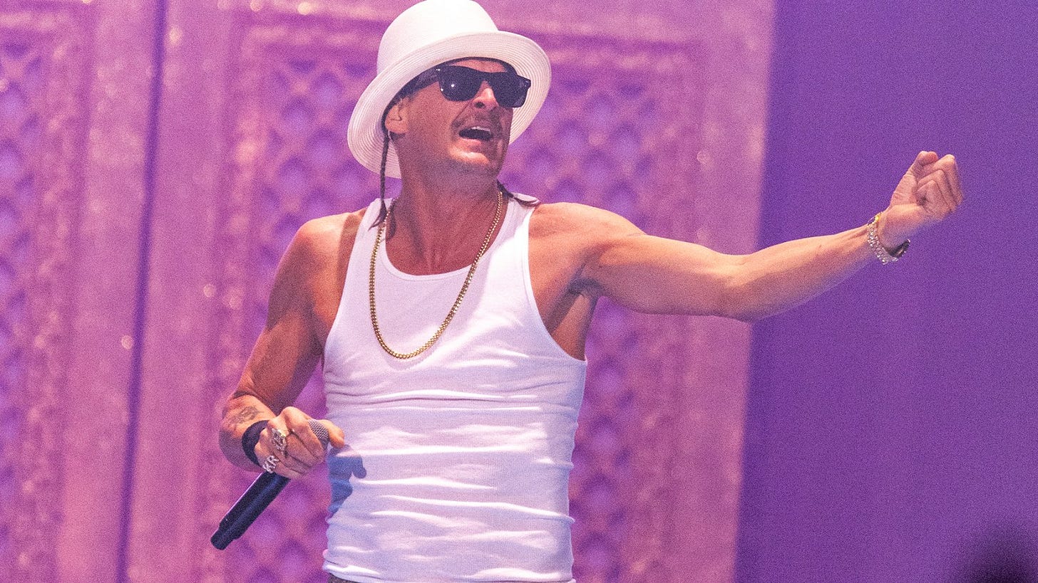 Kid Rock Delivers Botched Lip-Synch At TPUSA Anti-Halftime Show Kid Rock Delivers Botched Lip-Synch At TPUSA Anti-Halftime Show