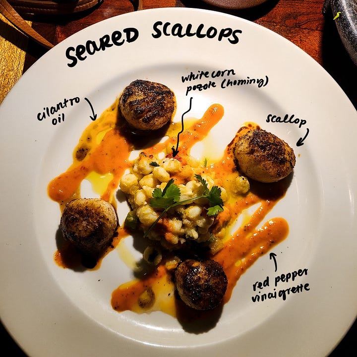 Seared Scallops starter