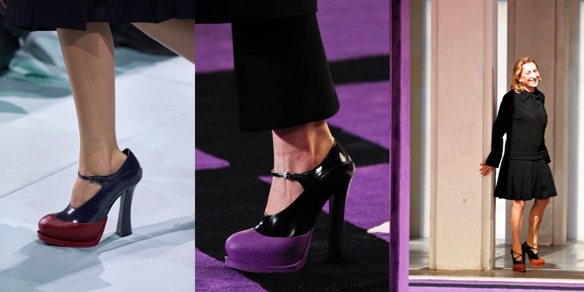 パンプス PRADA SS25 Purple leather pumps (1I978NFD055055 F0030) A closer look at all Prada Shoes SS25 - by Léa Montavon