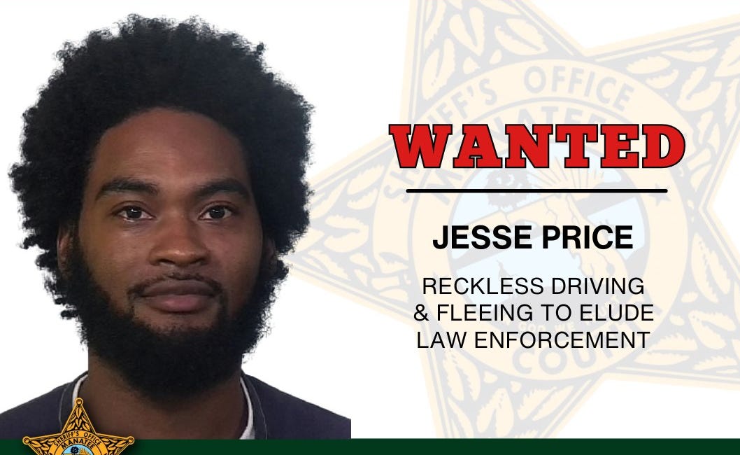 Man Wanted in Manatee County for Fleeing Law Enforcement and Reckless Driving