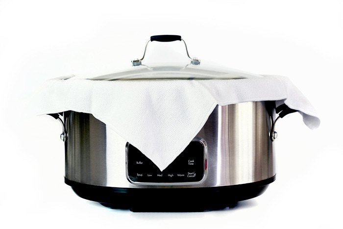 El paño que absorbe humedad. Truco para Crock Pot