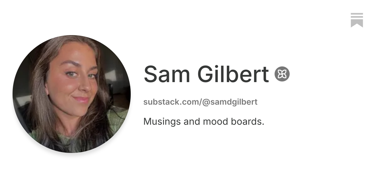 Sam Gilbert | Substack