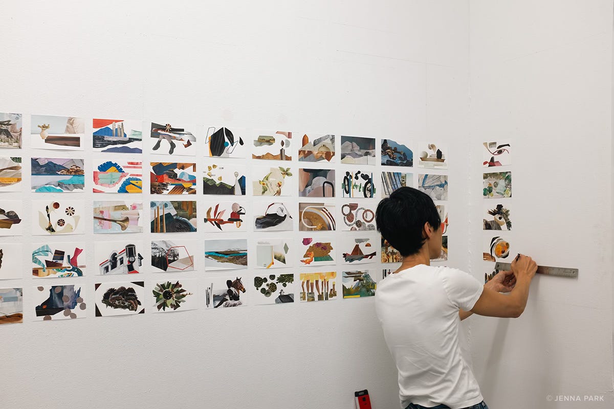 collage wall