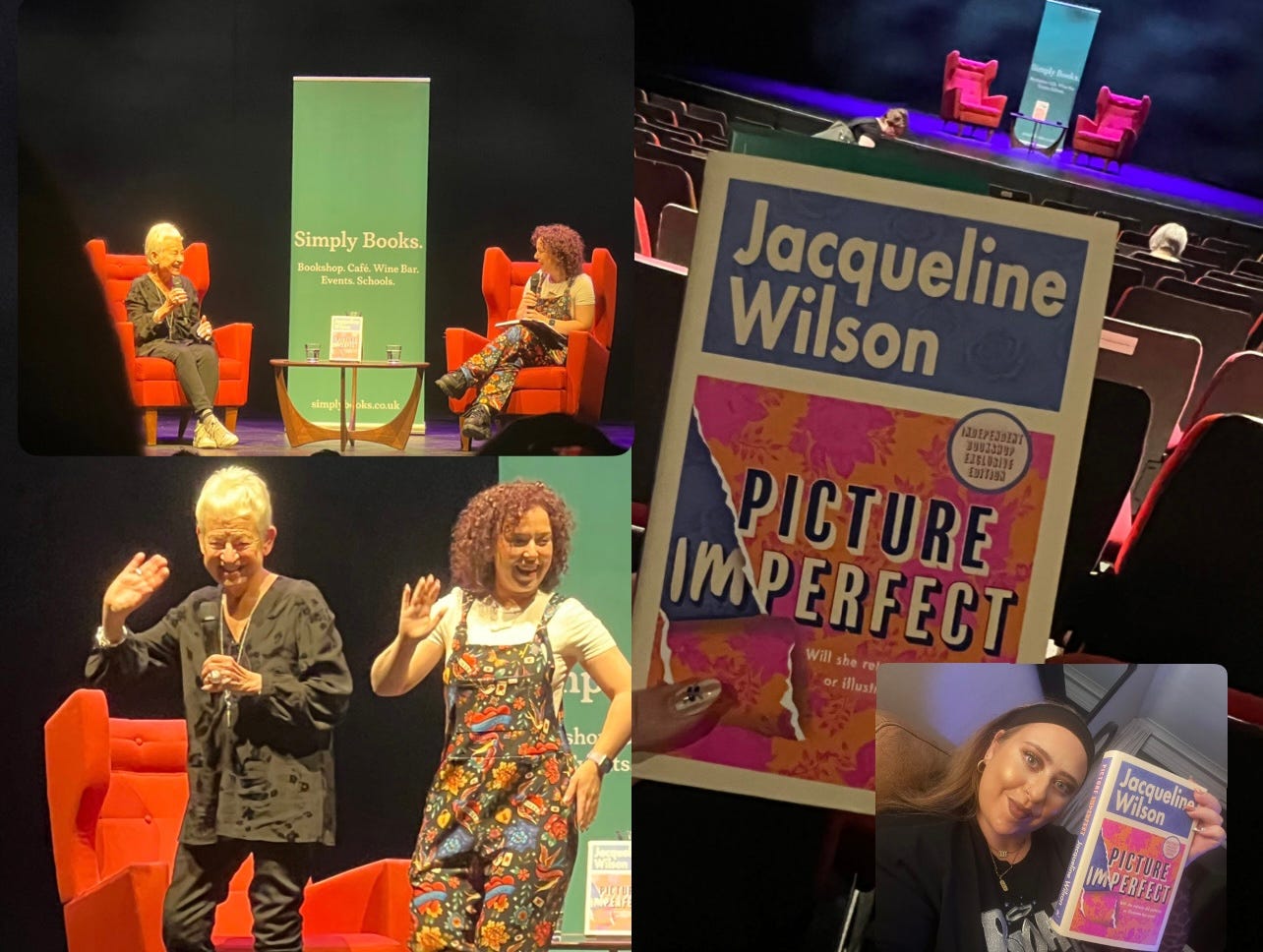 Jacqueline Wilson and Dani Harmer