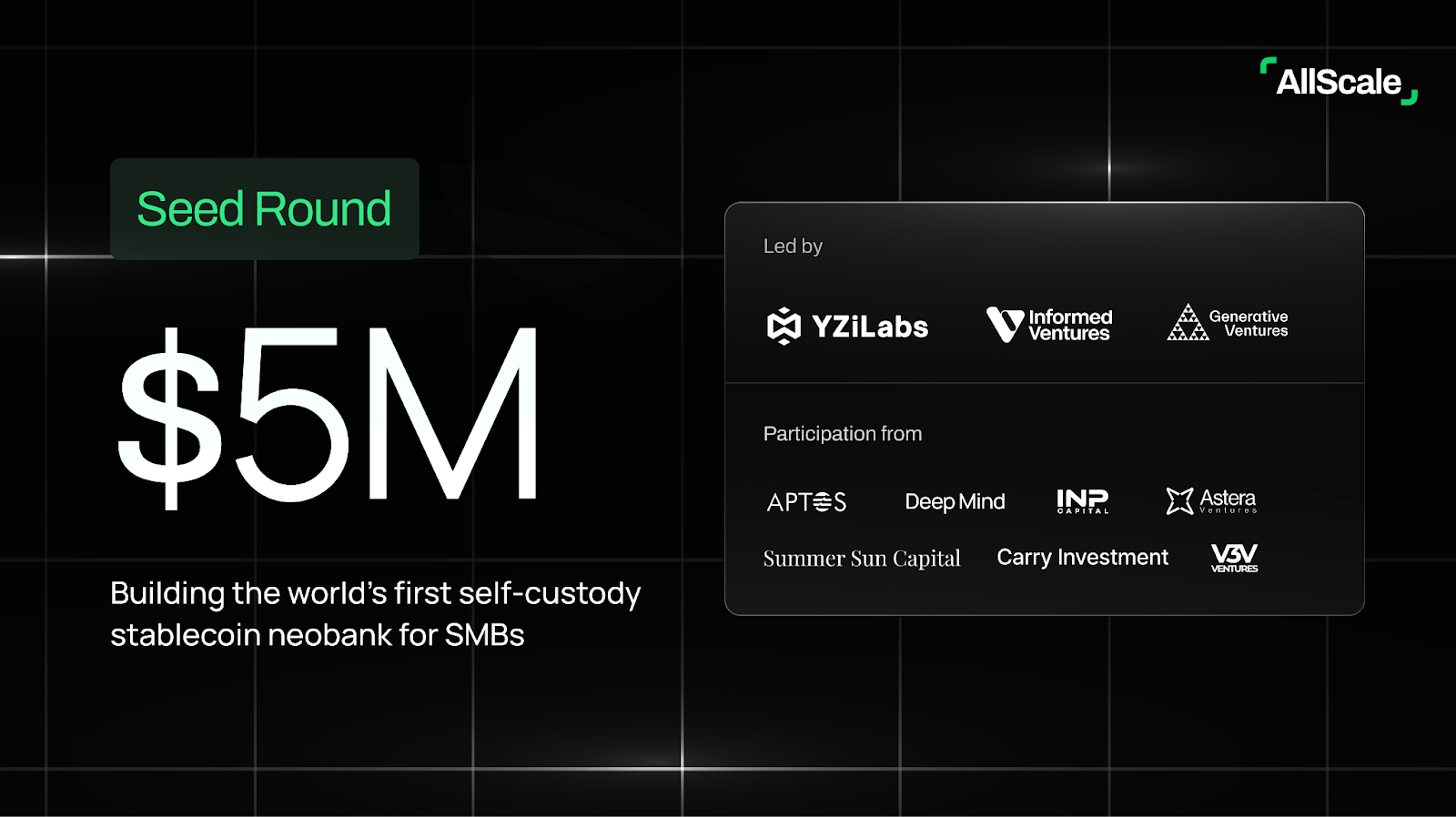 The Stable Scoop: AllScale raises $5M to build a self-custody neobank, FDIC  readies GENIUS rules, and Western Union readies a Stable Card