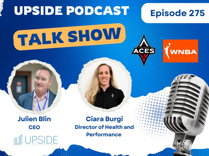 🎙️ 🏀 Upside Video Chat with Ciara Burgi, Director of Health and Performance, Las Vegas Aces (WNBA)