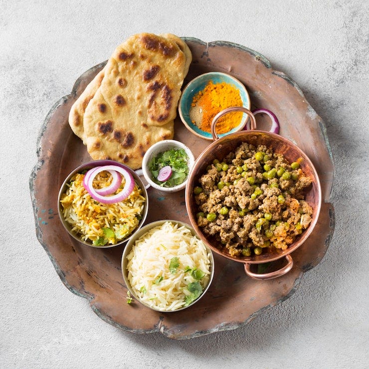 Indian food plate Images - Free Download on Freepik
