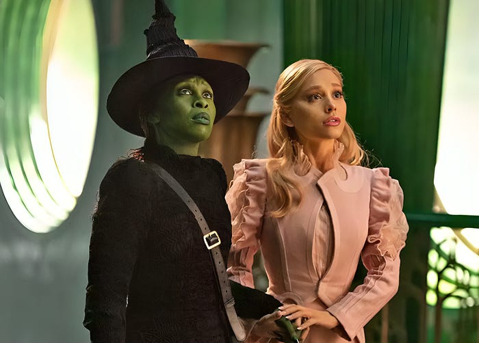 Cinthya Erivo e Ariana Grande em “Wicked”