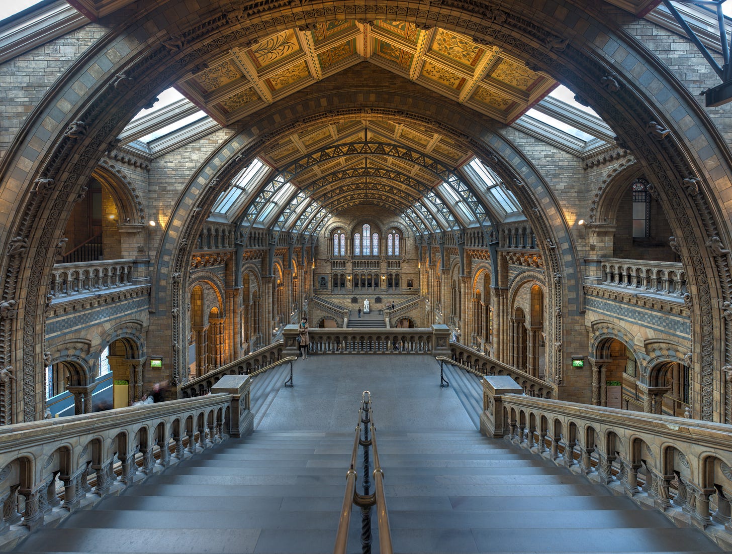 Central Hall of the Natural History Museum in London, completed in 1881