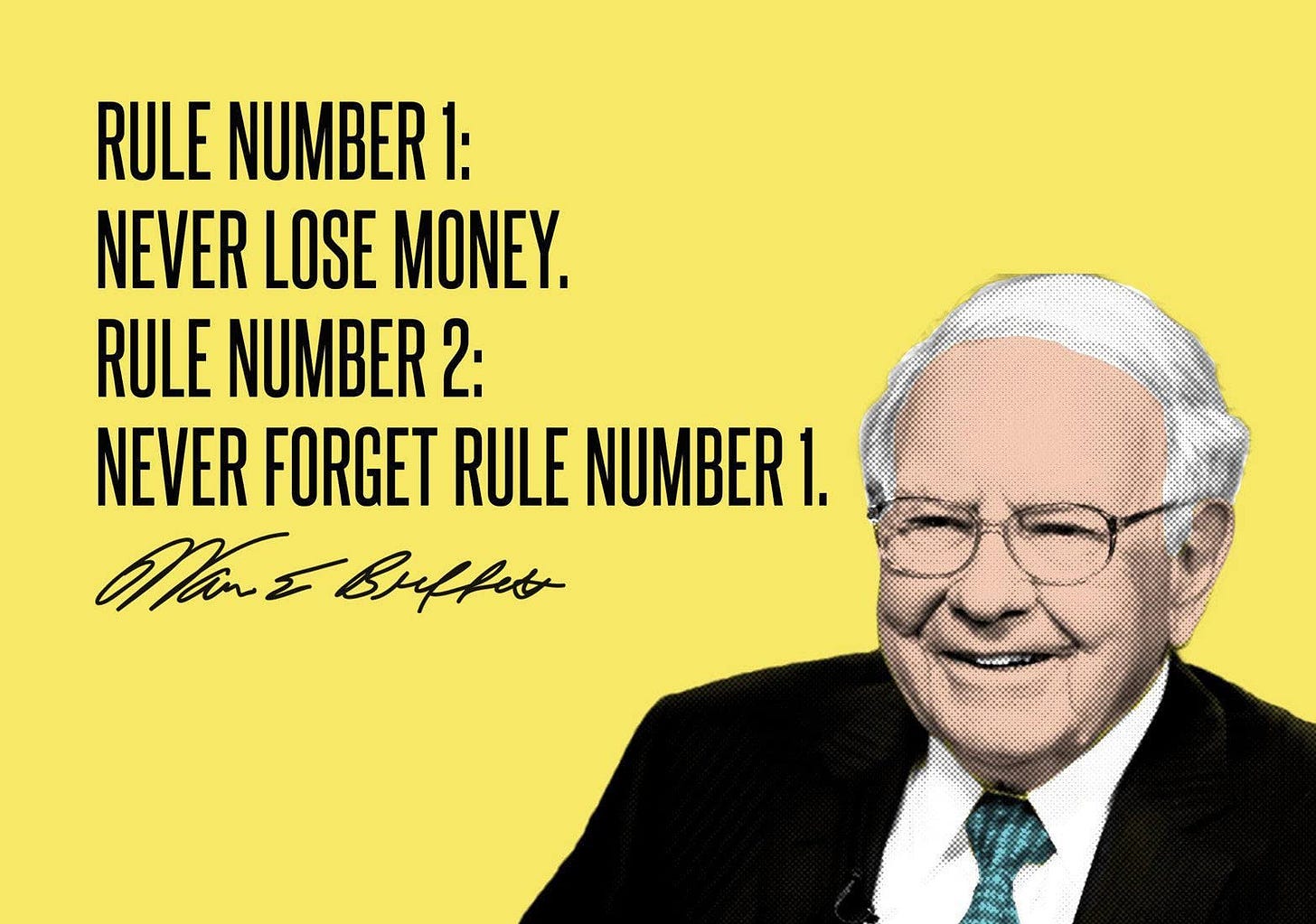 Tallenge - Motivational Quote - Warren Buffet - Rule Number 1: Never Lose  Money, Rule Number:2 Never Forget Rule Number 1 - Small Poster (Paper,  12x17 inches, Multicolour) : Amazon.in: Home & Kitchen