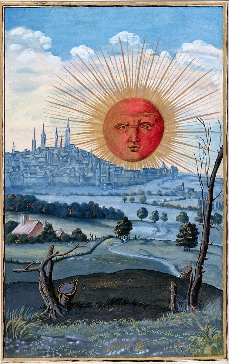 Sun Rising over the City, from Splendor Solis – Product — The Public Domain  Review