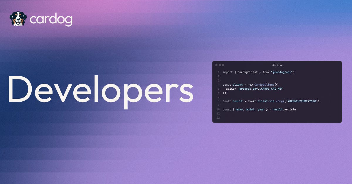 Building a VIN Decoder with the Cardog API