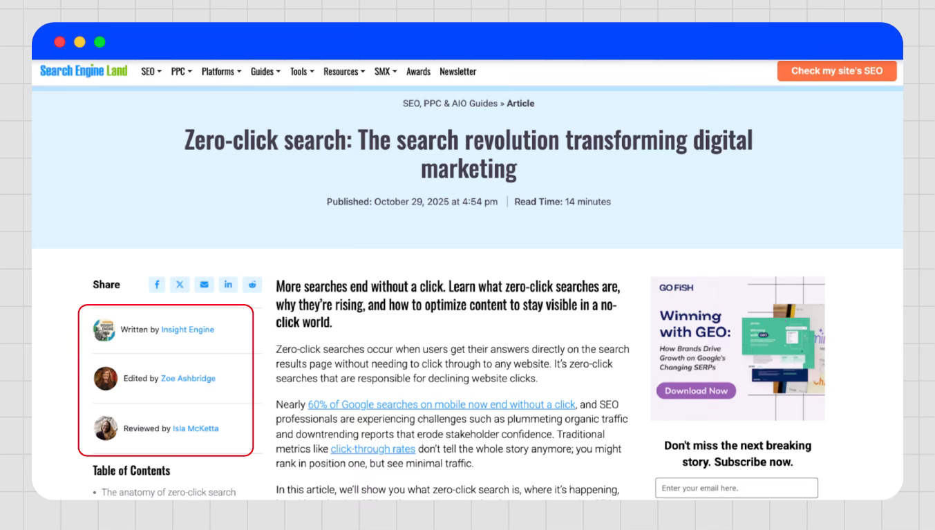 Inside The Harmony AI workflow combining speed and human Insight (2026) shown via article bylines on Search Engine Land. Inside The Harmony AI workflow combining speed and human Insight (2026) shown via article bylines on Search Engine Land.