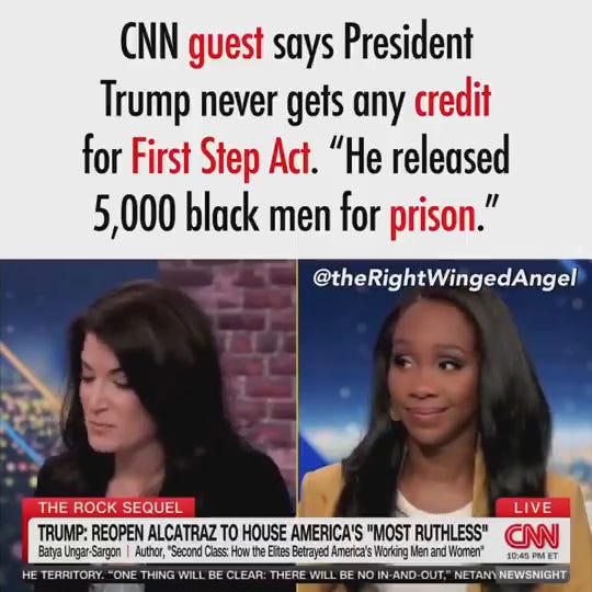 Trump Released 5,000 Black Men From Prison, But This CNN Panel Doesn't Want to Admit It