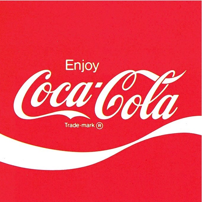 1969 Coca-cola logo design, Elizabeth Arden