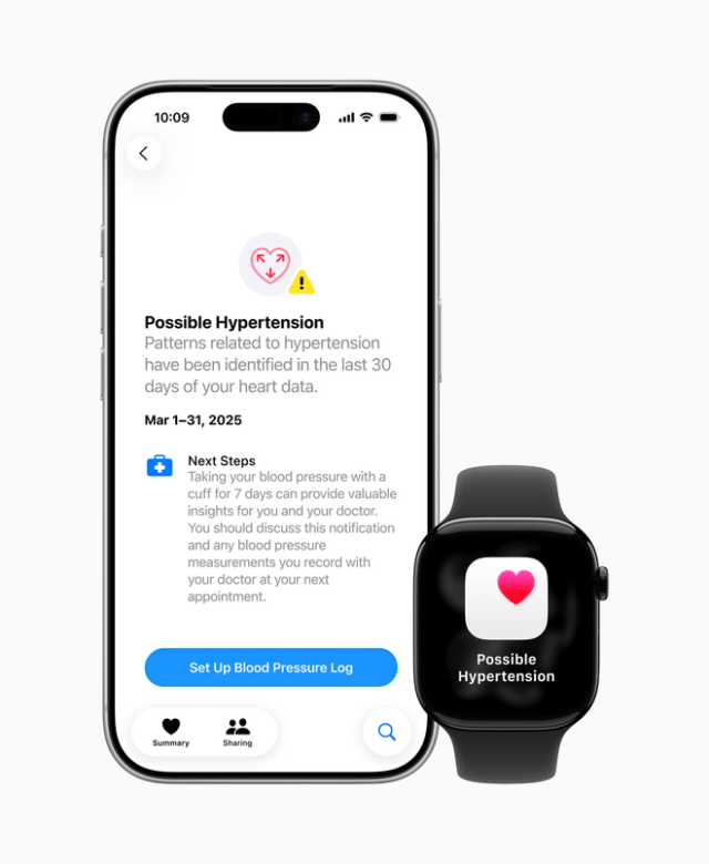Apple's groundbreaking hypertension notifications feature is now available on Apple Watch in Australia, in Malaysia, Colombia, Indonesia, South Korea, Brazil, and Turkey. Apple's groundbreaking hypertension notifications feature is now available on Apple Watch in Australia, in Malaysia, Colombia, Indonesia, South Korea, Brazil, and Turkey.