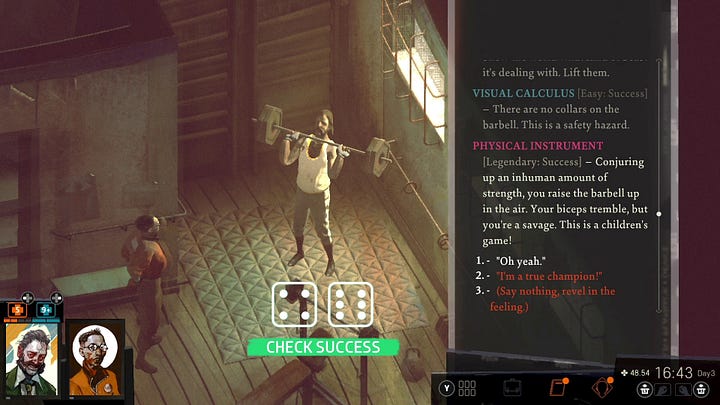 Screenshot from Disco Elysium showcasing locations in Martinaise