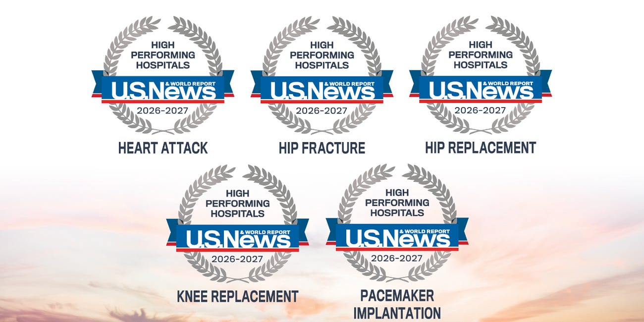 Lakewood Ranch Medical Center Earns ‘High Performing’ Rating from U.S. News for 5 Procedures