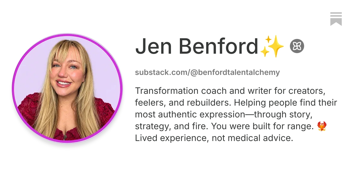 Jen Benford | Substack