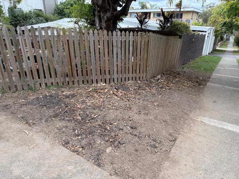 photo of garden bed awaiting plants