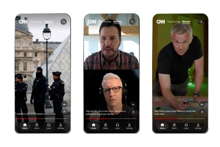 CNN Shorts: a los medios les toca ser hubs de entretenimiento