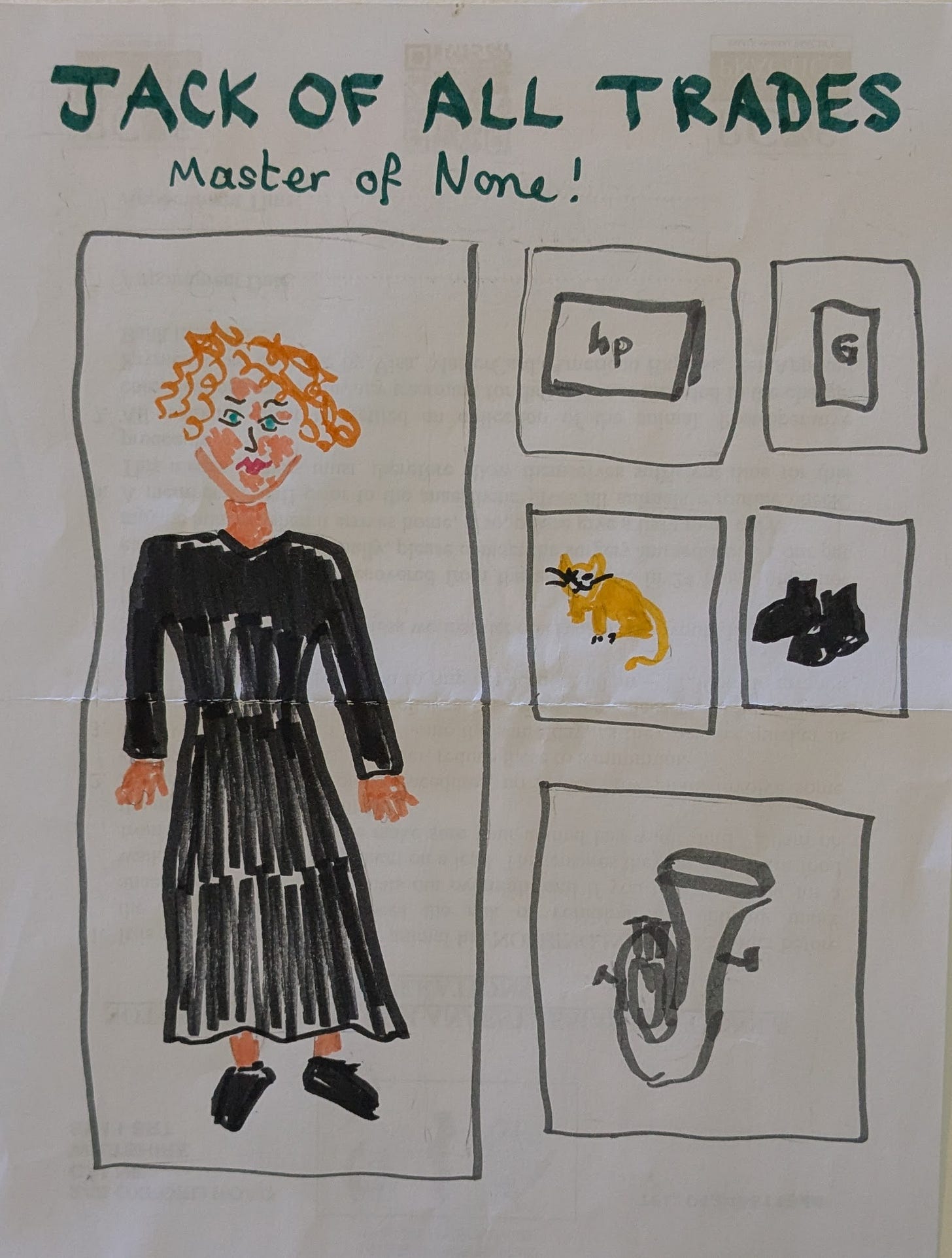 A mock-up of one of those Chat GPT action figure images. Redhead in black dress, with accessories of laptop, phone, slightly damaged foster cat, pair of Docs, and a euphonium. A mock-up of one of those Chat GPT action figure images. Redhead in black dress, with accessories of laptop, phone, slightly damaged foster cat, pair of Docs, and a euphonium.