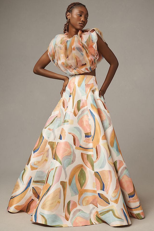 chinese dress ladies AUDREY GOWN IN CELESTE/FOAM – Aston Studio main image 0