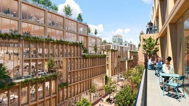 Projet de ville en bois en Suède Projet de ville en bois en Suède