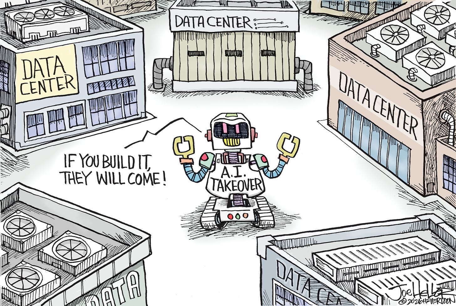 5 data-driven cartoons about data centre takeovers | The Week 5 data-driven cartoons about data centre takeovers | The Week